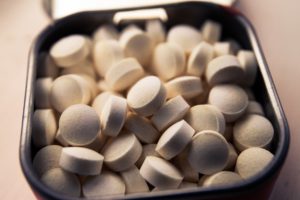 a container of pills