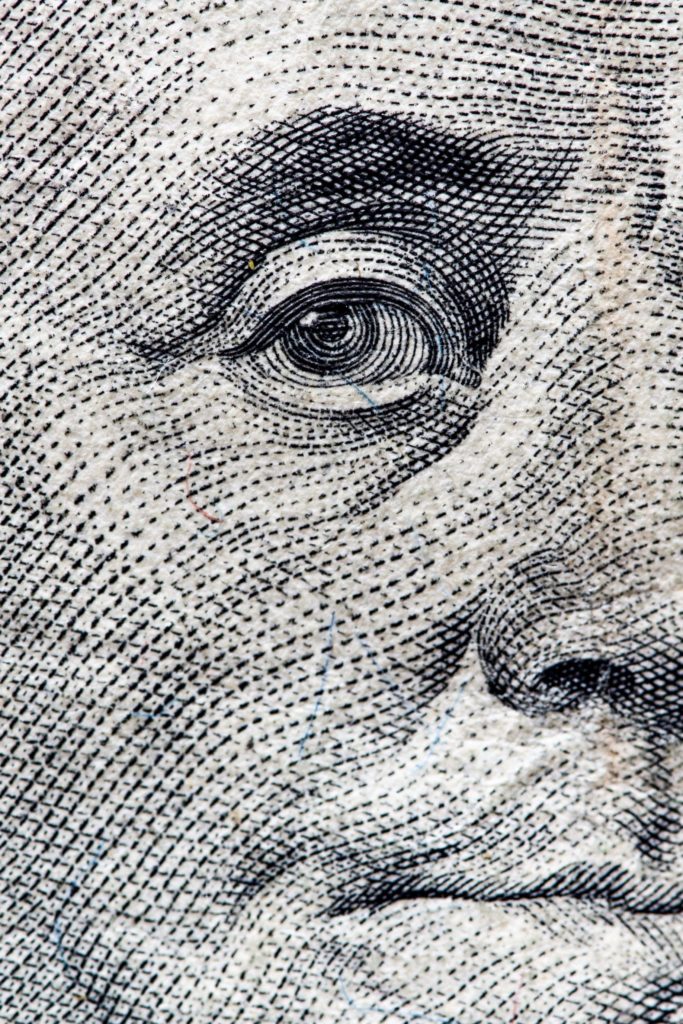 a close up of a face