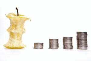 a few coins and a few coins