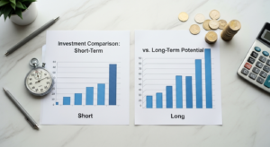 day trading vs long term investing