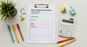 how to create household budget