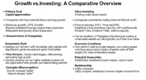 growth stocks vs value stocks guide