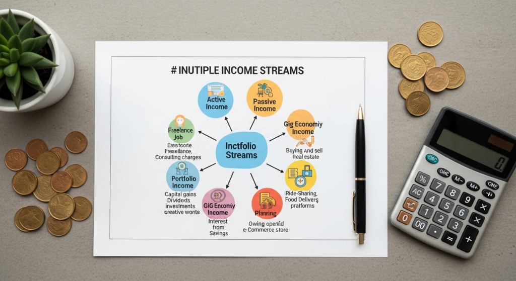 how to build multiple income streams 2026