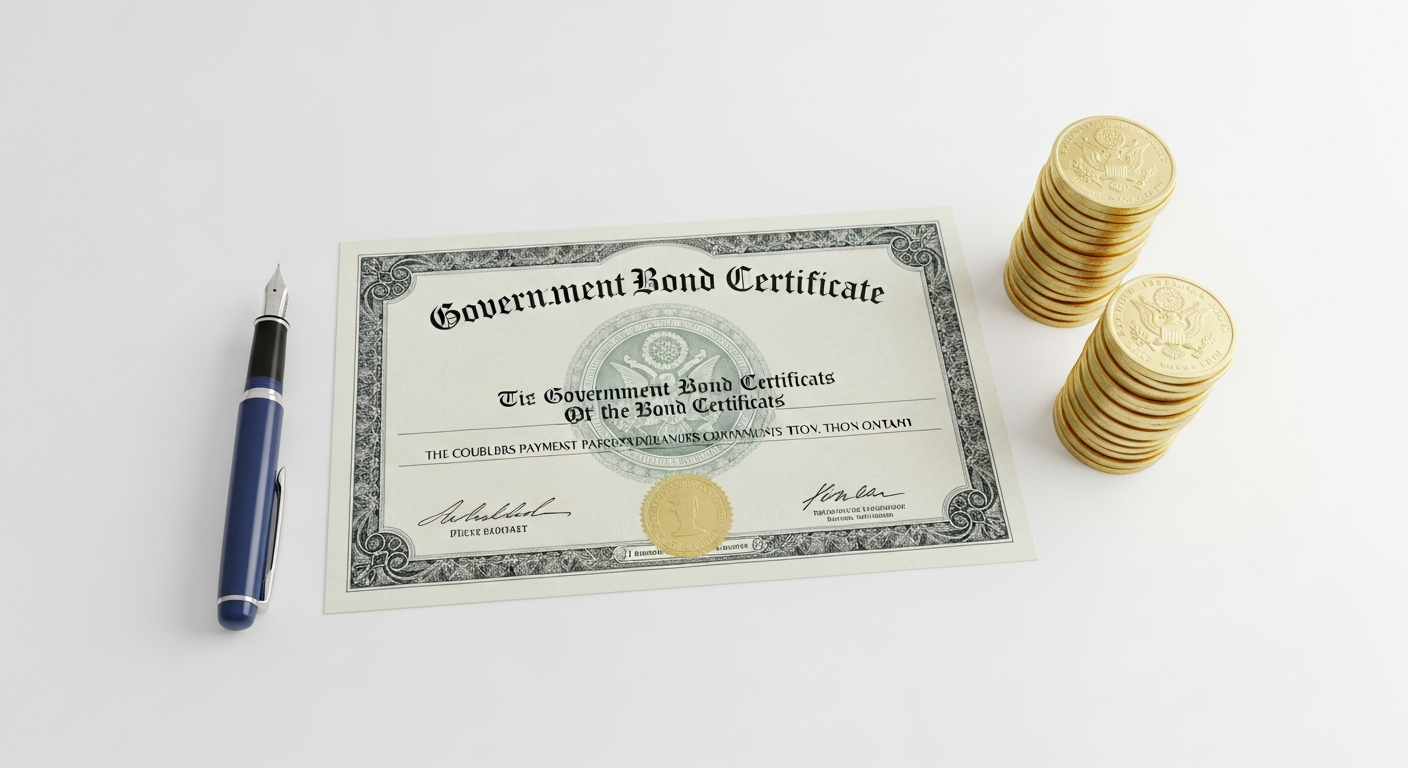Graph illustrating historical yields of different government bond types, including Treasury Bills, Notes, and Bonds.