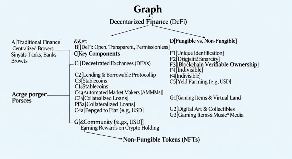 defi and nfts explained — featured illustration
